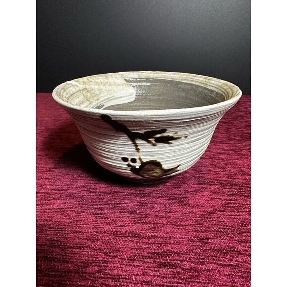 Japanese Matcha Tea Ceremony Bowl Chawan, Hakeme Style, Marked - Picture 4 of 10